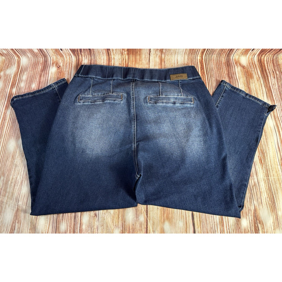 Jag Jeans CLASSIC FIT Size 16W Pull On High Rise Straight Crop Denim Pants 32x23 - Picture 4 of 10